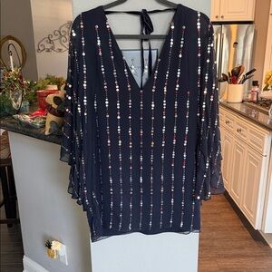 Tularosa  Mini dress Navy Sequin Dress